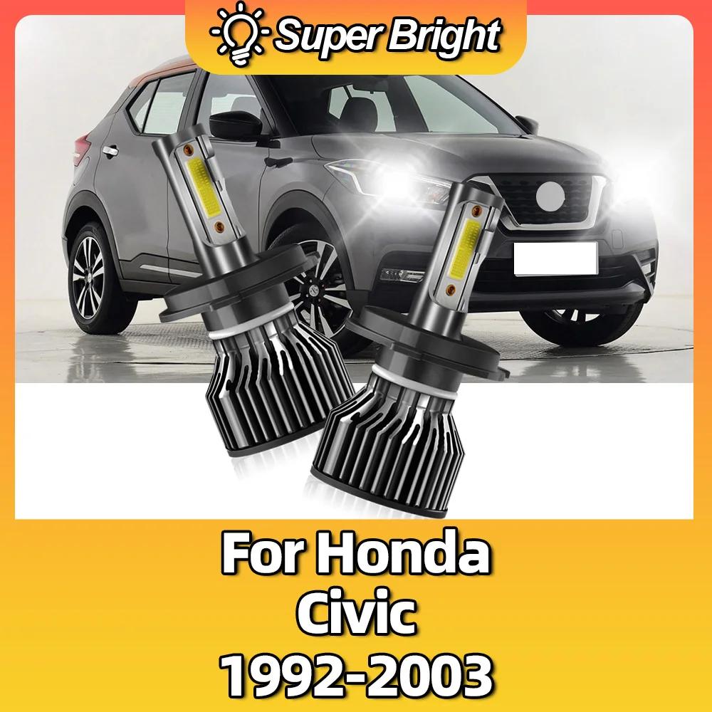 LED Ʈ HI/LO  , Honda Civic 1992 1993 1994 1995 1996 1997 1998 1999 6000 100 2002 2003, 10000LM H4, 2000 K, 20